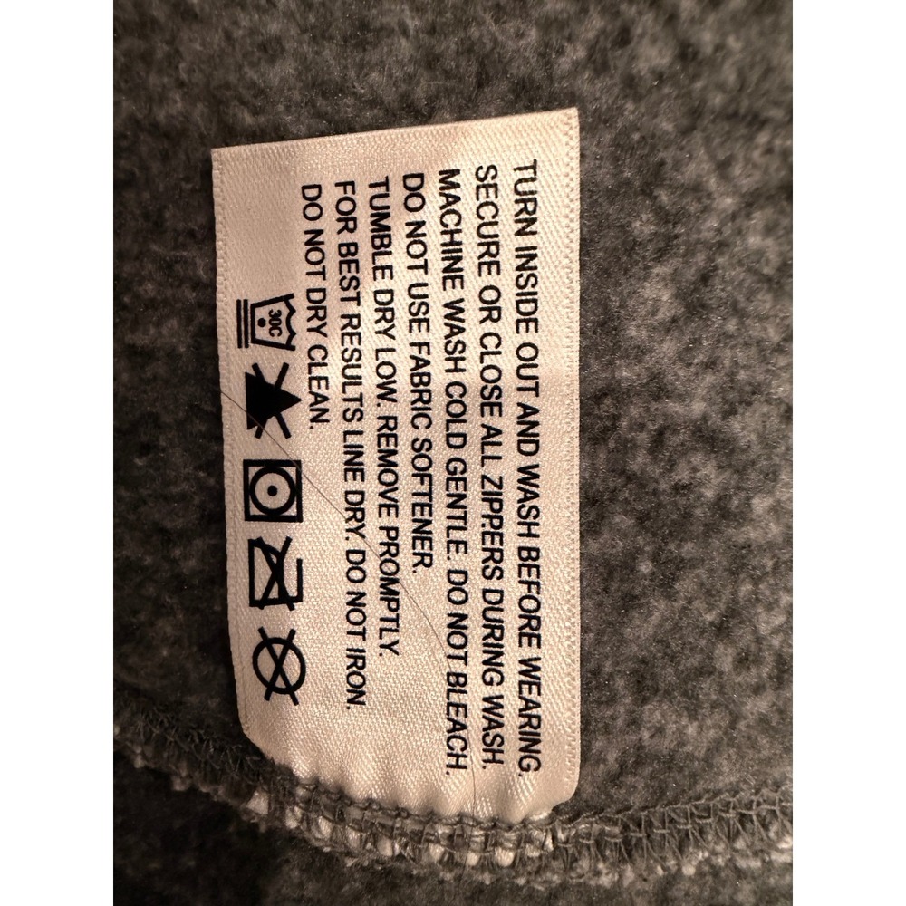 ORVIS Men's Gray Fleece Vest Full Zip Pockets Outdoor Size M - Picture 6 of 7